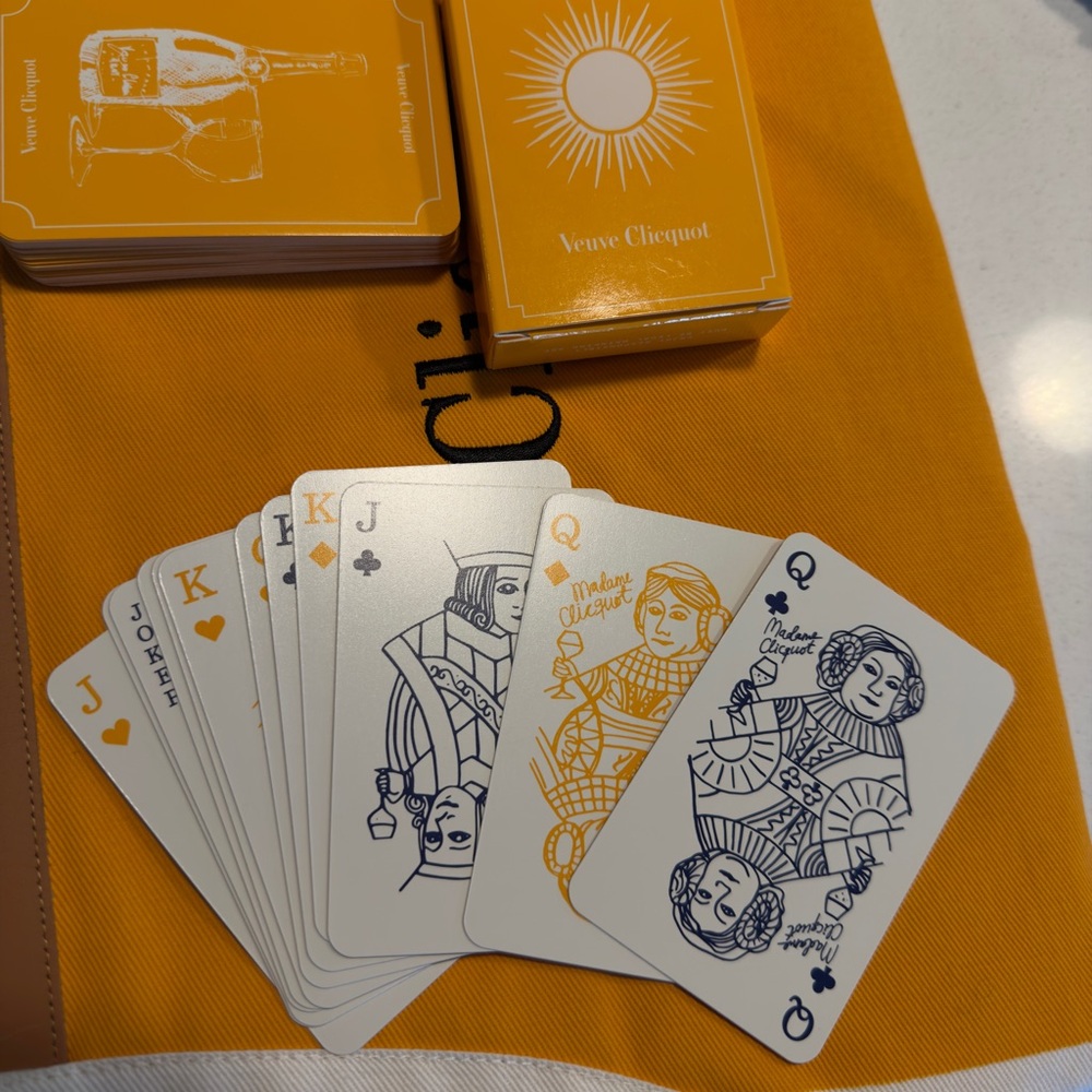 NEW Authentic Veuve Clicquot playing cards
